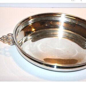 VTG CRESCENT Silverware Silverplate Round Serving Dish w/Handles (no lid) #87